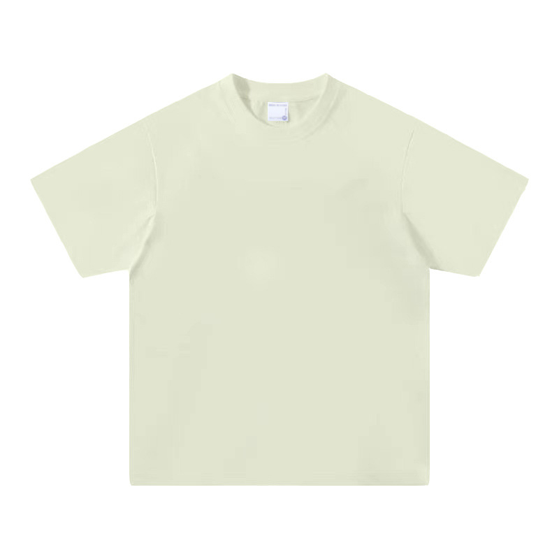 300 g teška pamukna majica kratkih rukava s okruglim izrezom, unisex, jednobojna, ljeto, plus veličina