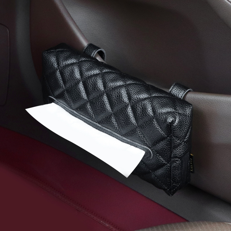 Kožna kutija za maramice za automobil, višestruki unutarnji organizator
