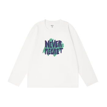 Ανδρικό μακρυ–μανικό T‑shirt με εκτύπωση γραμμάτων, 180 g, ύφασμα milk-silk που μιμείται το βαμβάκι, βασικό στρώμα φθινοπωρινό-χειμερινό, αμερικανικό στυλ, ευέλικτο