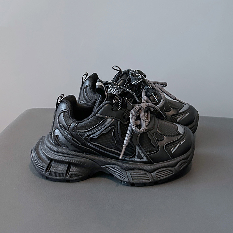Dječje sportske tenisice, jesen-zima 2025, unisex tenisice za trčanje, stil dad shoes, podstava od fleecea i pamuka