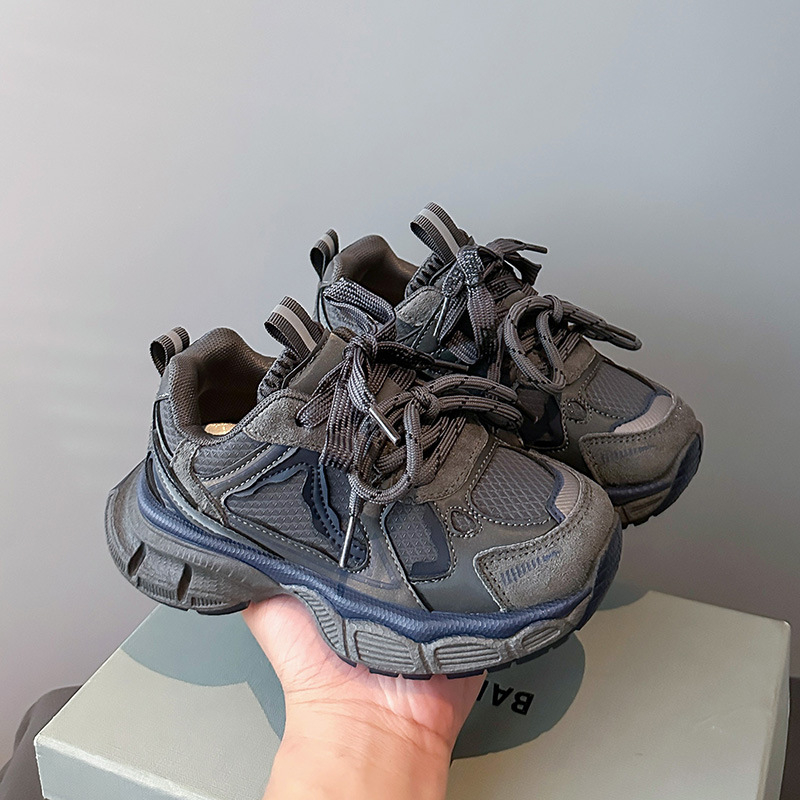 Dječje sportske tenisice, jesen-zima 2025, unisex tenisice za trčanje, stil dad shoes, podstava od fleecea i pamuka