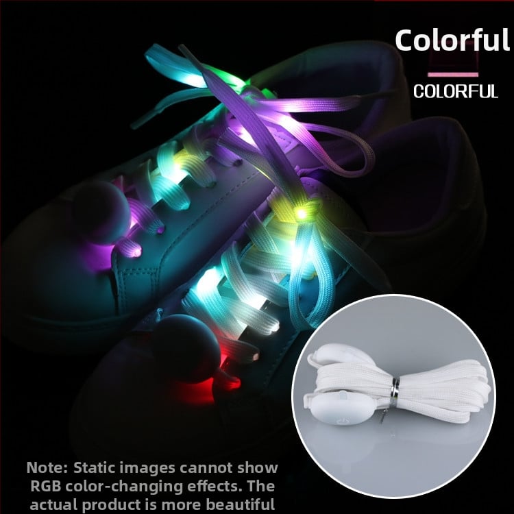 Le Tao LED farebné svietiace šnúrky na topánky, nylon, 8. generácia fluorescenčné pre deti