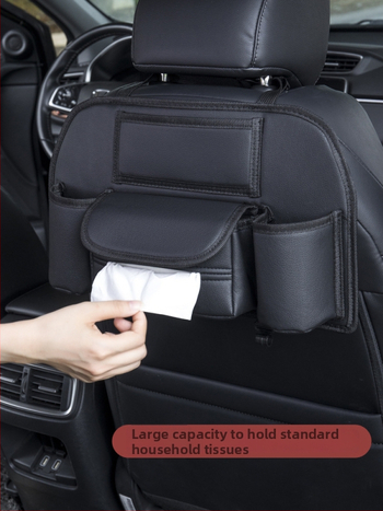 Kožni organizator stražnjeg dijela automobilskog sjedala, držač za maramice, vodootporan, za vješanje