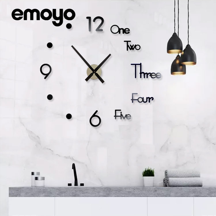 Moderne minimalistički tihi zidni sat s akrilnim ogledalom, DIY kvarcni sat za dnevni boravak