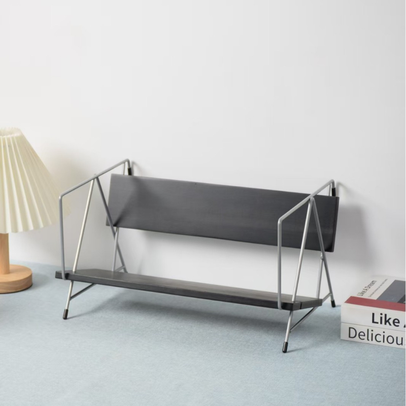 Drveni stolni regal za knjige i časopise, kreativni držač za knjige za dom ili kafić