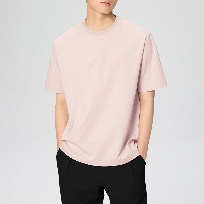 Τρίτης Γενιάς T-shirt με φινίρισμα υγρού αμμωνίου, μαύρο, 100% βαμβάκι μακράς ίνας, ανδρικό, καλοκαίρι 2026
