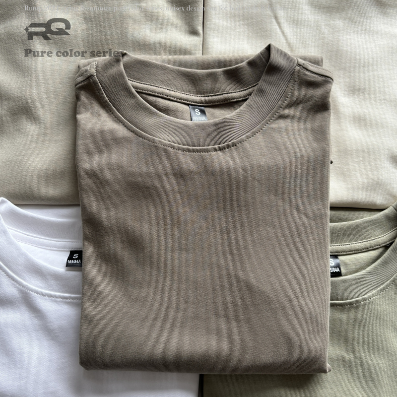 305 g Ανδρικό πλεκτό μακρυμάνικο T-shirt, μονόχρωμο, oversize, βασικό στυλ