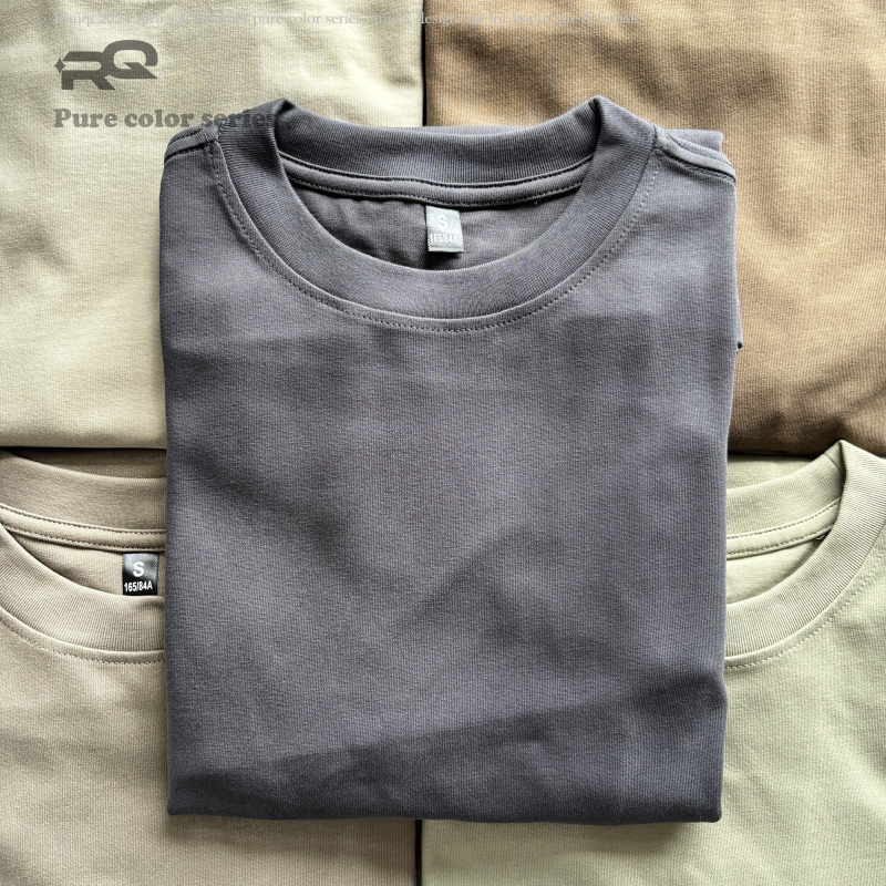 305 g Ανδρικό πλεκτό μακρυμάνικο T-shirt, μονόχρωμο, oversize, βασικό στυλ
