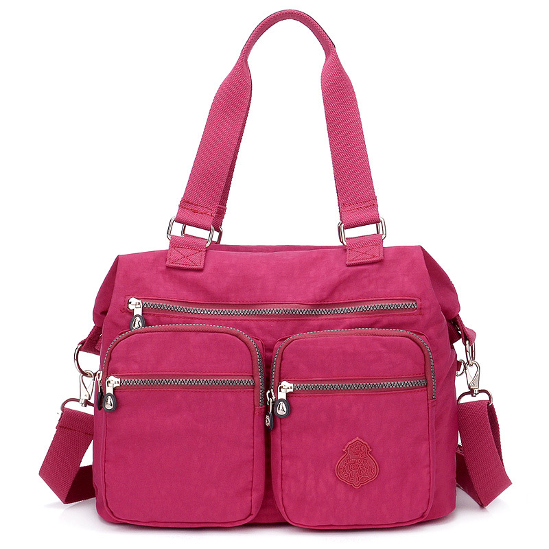 Ženska torba velikog kapaciteta, vodootporan Oxford materijal, crossbody torba od najlona i kanvasa, moderna preko ramena