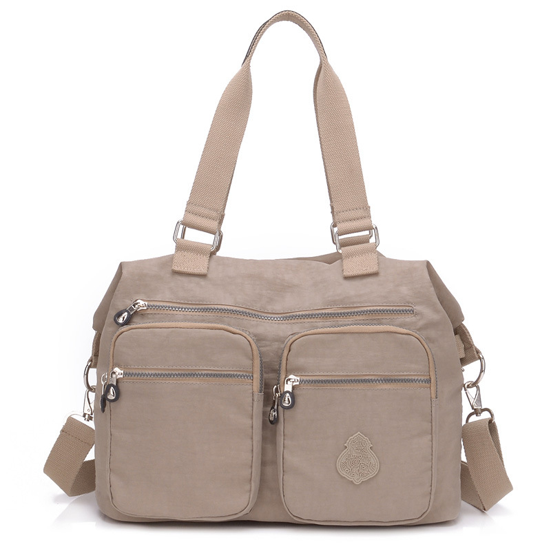 Ženska torba velikog kapaciteta, vodootporan Oxford materijal, crossbody torba od najlona i kanvasa, moderna preko ramena