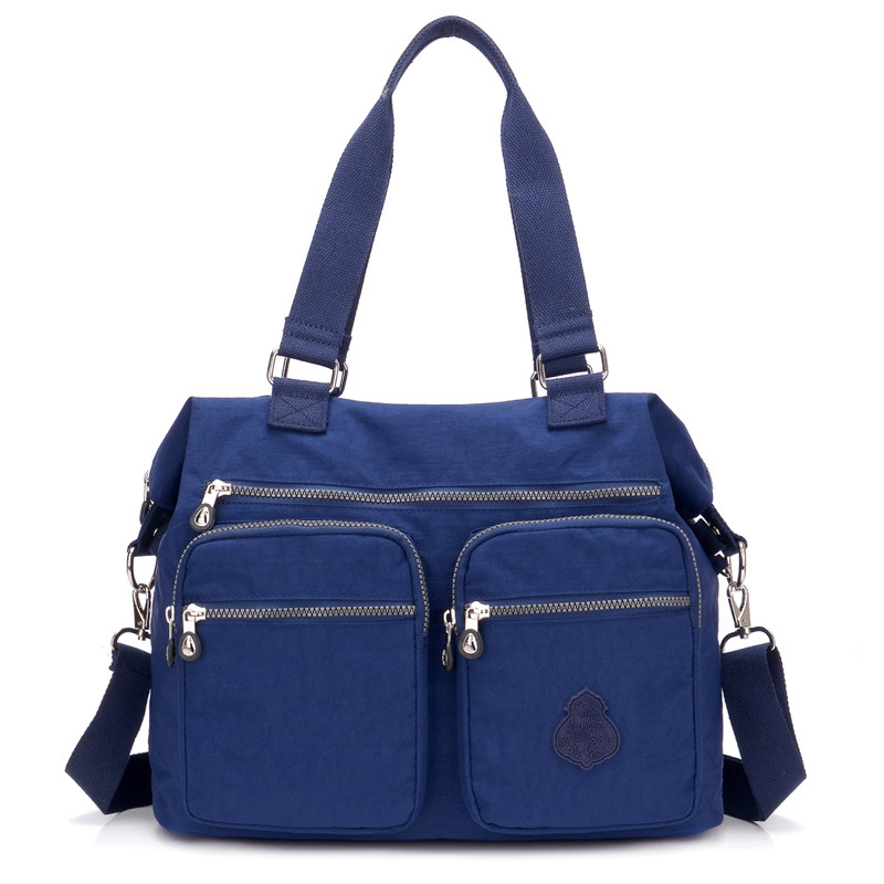 Ženska torba velikog kapaciteta, vodootporan Oxford materijal, crossbody torba od najlona i kanvasa, moderna preko ramena