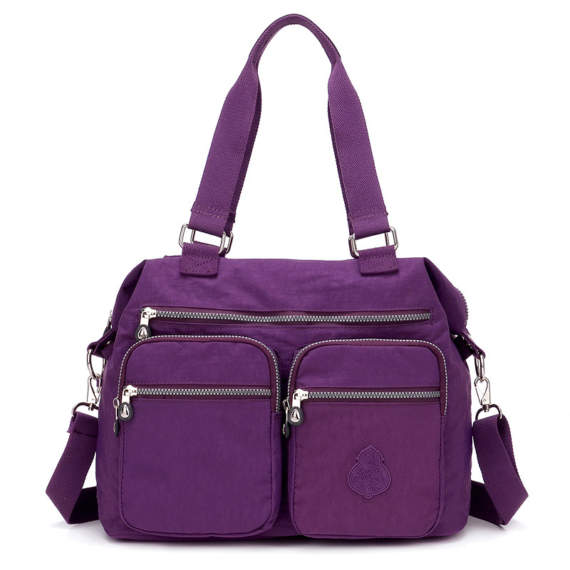 Ženska torba velikog kapaciteta, vodootporan Oxford materijal, crossbody torba od najlona i kanvasa, moderna preko ramena