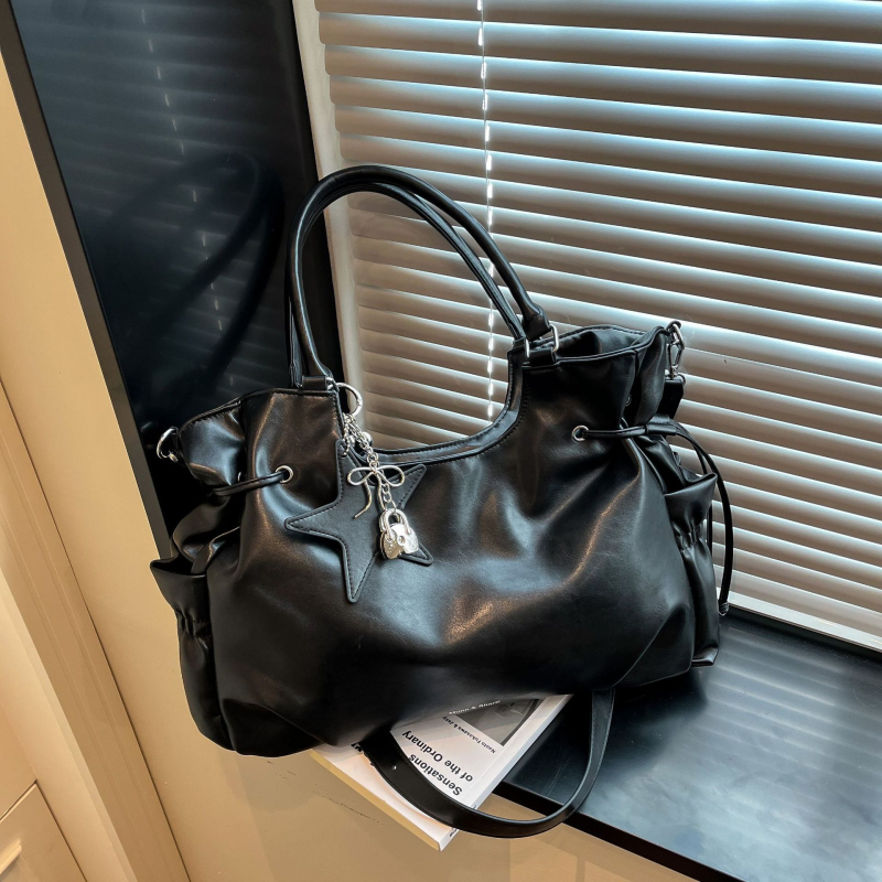 Ženska torba preko ramena u europsko-američkom stilu, velik kapacitet, PU torba s mogućnošću nošenja crossbody, jesen 2025