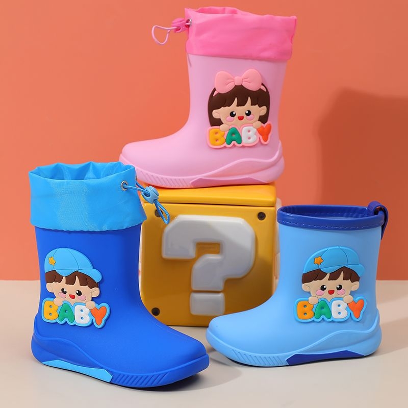 Dječje čizme za kišu i vodene cipele s crtanim motivom, unisex, PVC, proljeće-ljeto