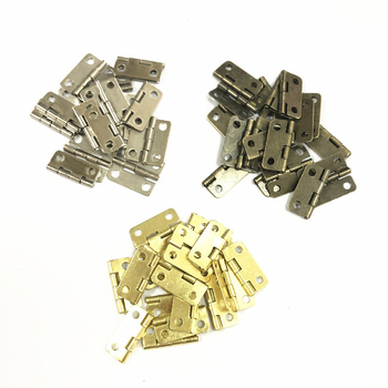 Sklopiva šarka za kutiju za nakit, 16×13 mm s zaobljenim kutovima i vijcima, mini šarka, nakit hardver