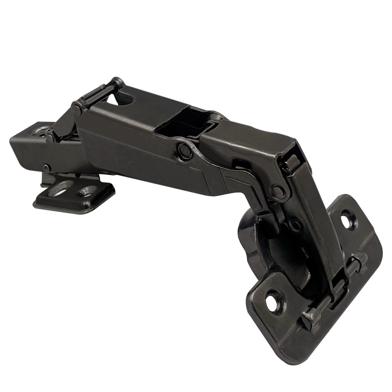 Gun Black 165° šarka s amortizerom za kutne ormariće, kompatibilna s lukim/ugljem vrata, 175°
