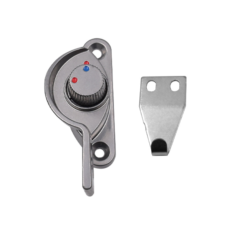 Polumjesečna ključavnica za klizne prozore, od aluminijske legure i nehrđajućeg čelika, model Crescent lock, branda New Touri, za klizne prozore, stil svijetli luksuz