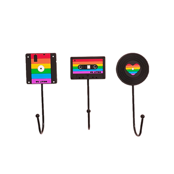 Rainbow Vintage samoljepljiva kuka – snažna kuka bez bušenja za kupaonicu i kuhinju, 1–3 kg, od željeza