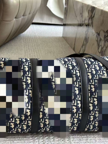 Kockasta platnena torba za ramena za putovanje – unisex, velik kapacitet 20–35 L