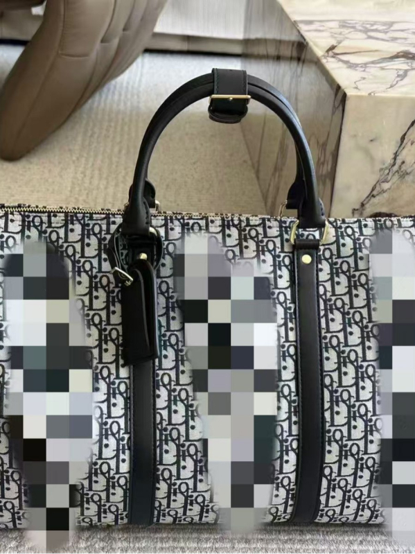 Kockasta platnena torba za ramena za putovanje – unisex, velik kapacitet 20–35 L