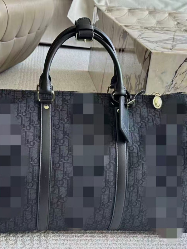 Kockasta platnena torba za ramena za putovanje – unisex, velik kapacitet 20–35 L