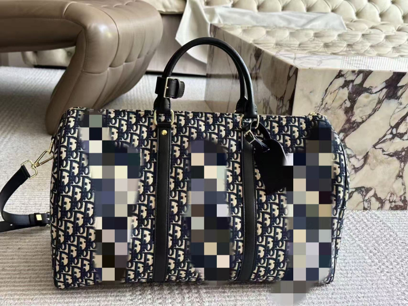Kockasta platnena torba za ramena za putovanje – unisex, velik kapacitet 20–35 L