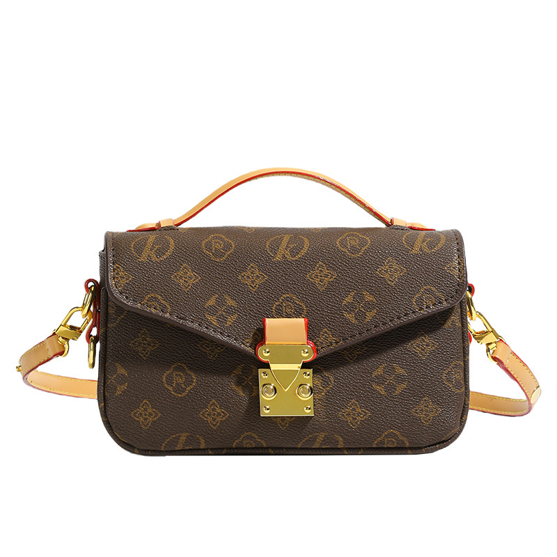 Retro mala kvadratna torbica s kontrastnim otiskom, crossbody torba preko ramena, moderan stil 2025