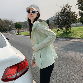 Vanjski windbreaker od najlona s UV zaštitom, s odvojivim velikim obodom kapulje, Ice Silk hladan dojam, kapuljača, unisex, lagan