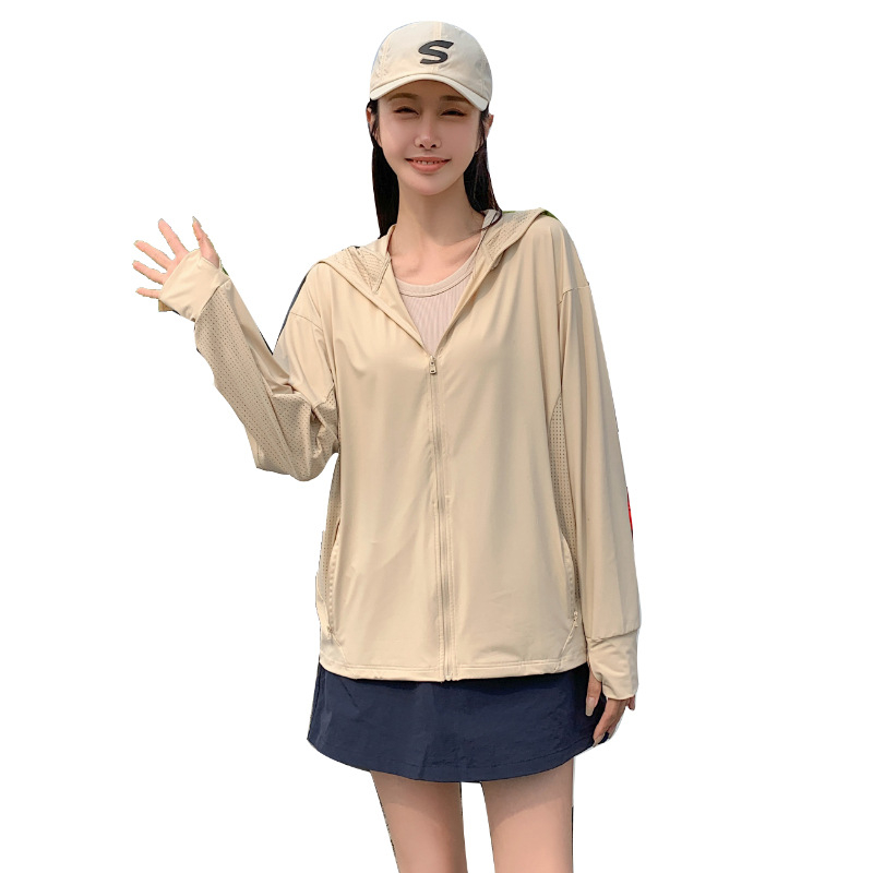 Vanjski windbreaker od najlona s UV zaštitom, s odvojivim velikim obodom kapulje, Ice Silk hladan dojam, kapuljača, unisex, lagan