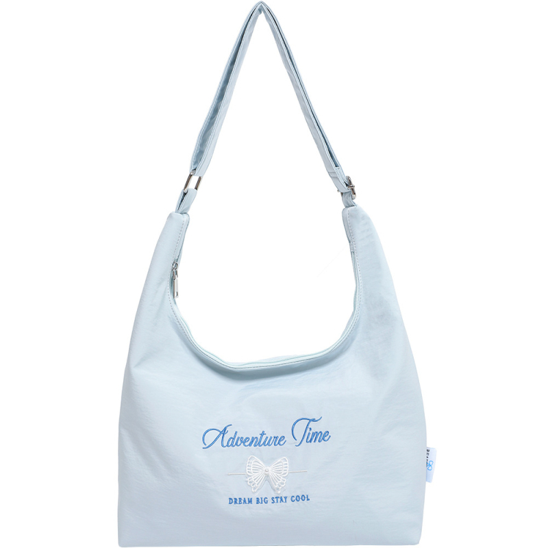 Ženska platnena crossbody torba, korejski nišni stil, velik kapacitet, tote torba, svježa i slatka estetika