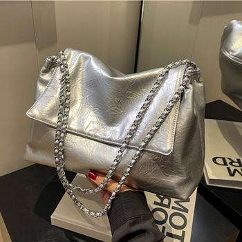 Elegantna minimalistička torbica za pod pazuhom za žene, velika kapaciteta, PU koža, za rame ili crossbody