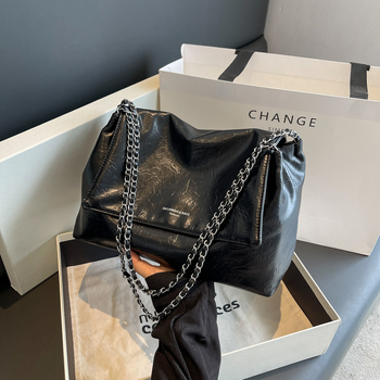 Elegantna minimalistička torbica za pod pazuhom za žene, velika kapaciteta, PU koža, za rame ili crossbody