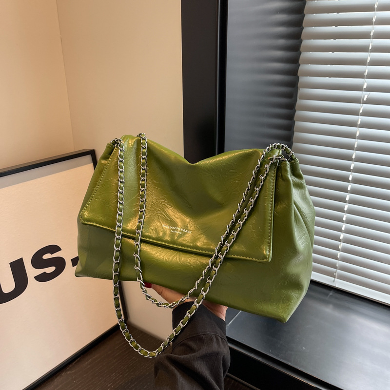 Elegantna minimalistička torbica za pod pazuhom za žene, velika kapaciteta, PU koža, za rame ili crossbody