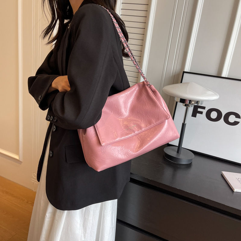 Elegantna minimalistička torbica za pod pazuhom za žene, velika kapaciteta, PU koža, za rame ili crossbody