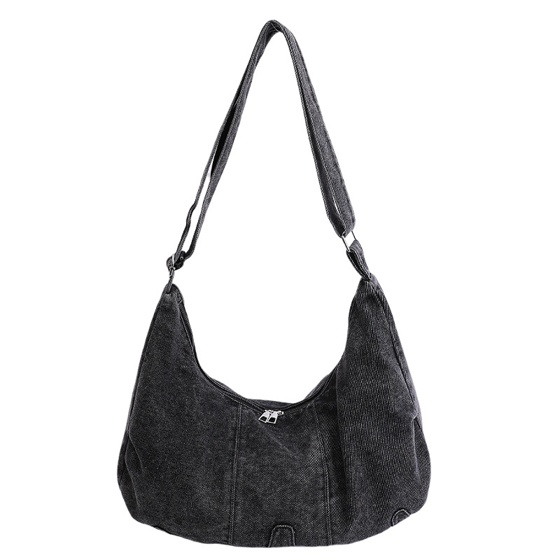 Ženska denim torbica velikog kapaciteta, crossbody torba, gradski stil, proljeće 2026