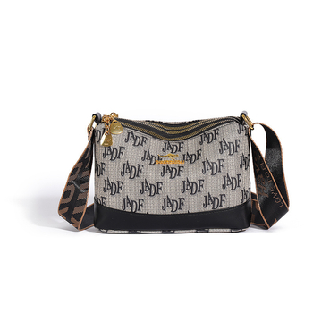 Ženska PU bucket torba - mala veličina, vintage otisak, crossbody, lagana svakodnevna torba za ramena