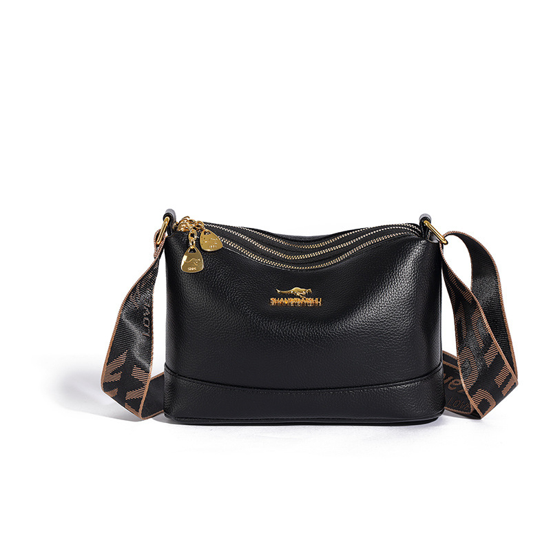 Ženska PU bucket torba - mala veličina, vintage otisak, crossbody, lagana svakodnevna torba za ramena