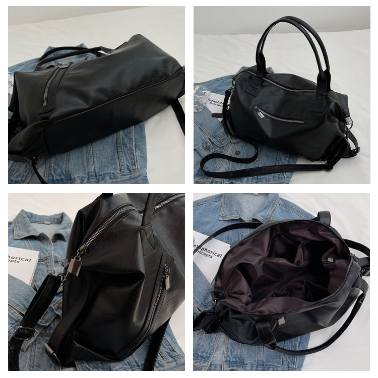 Prehranična tote torba za gradska putovanja, PU koža, mekana butik tekstura, velika zapremina, ženska torba preko ramena
