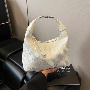 Ženska torba u kineskom stilu, retro dizajn, svila jacquard, 2025 nova, torba za rame i crossbody