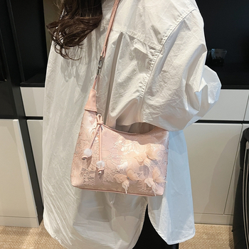 Ženska torba u kineskom stilu, retro dizajn, svila jacquard, 2025 nova, torba za rame i crossbody