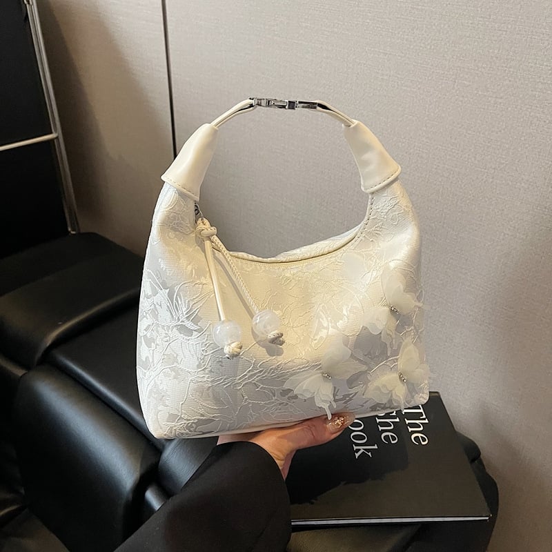 Ženska torba u kineskom stilu, retro dizajn, svila jacquard, 2025 nova, torba za rame i crossbody