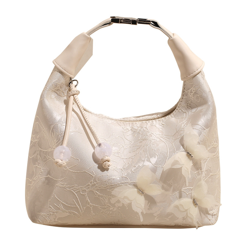 Ženska torba u kineskom stilu, retro dizajn, svila jacquard, 2025 nova, torba za rame i crossbody
