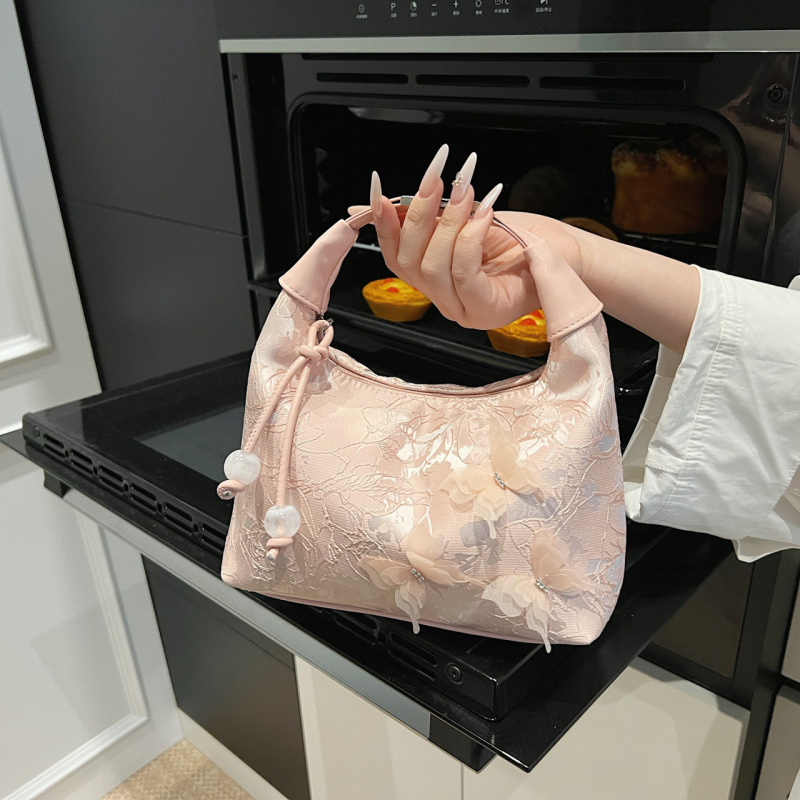 Ženska torba u kineskom stilu, retro dizajn, svila jacquard, 2025 nova, torba za rame i crossbody