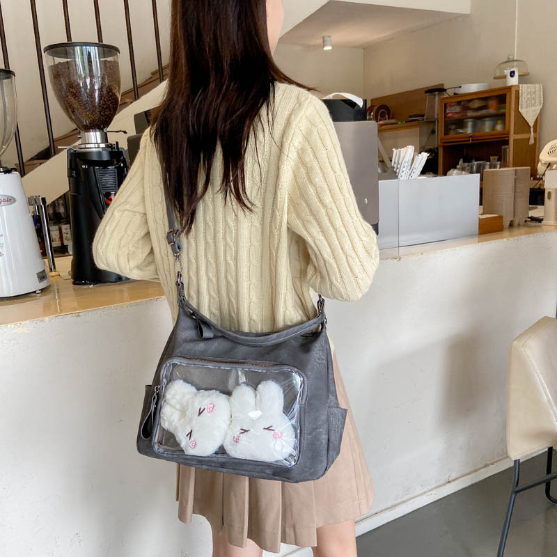 PU tote torba u japanskom stilu, inspirirana Instagramom, velika kapaciteta, crossbody, slatka torba za djevojke