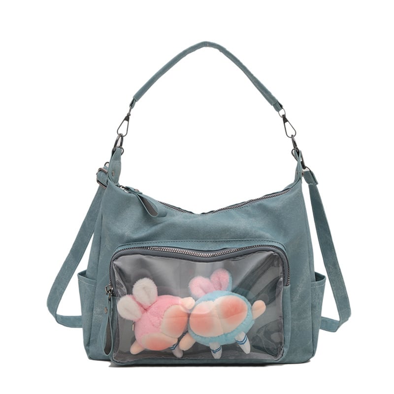 PU tote torba u japanskom stilu, inspirirana Instagramom, velika kapaciteta, crossbody, slatka torba za djevojke