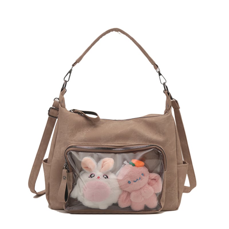 PU tote torba u japanskom stilu, inspirirana Instagramom, velika kapaciteta, crossbody, slatka torba za djevojke