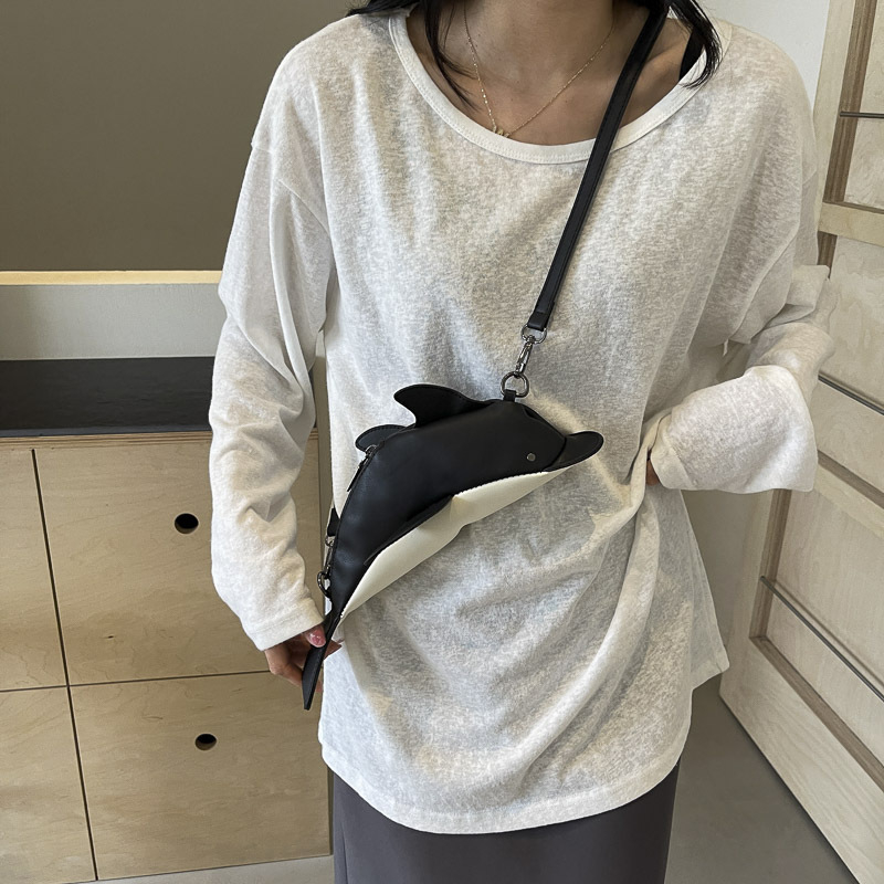 Ženska torbica u obliku delfina, kompaktna crossbody torba za telefon, moderan dizajn