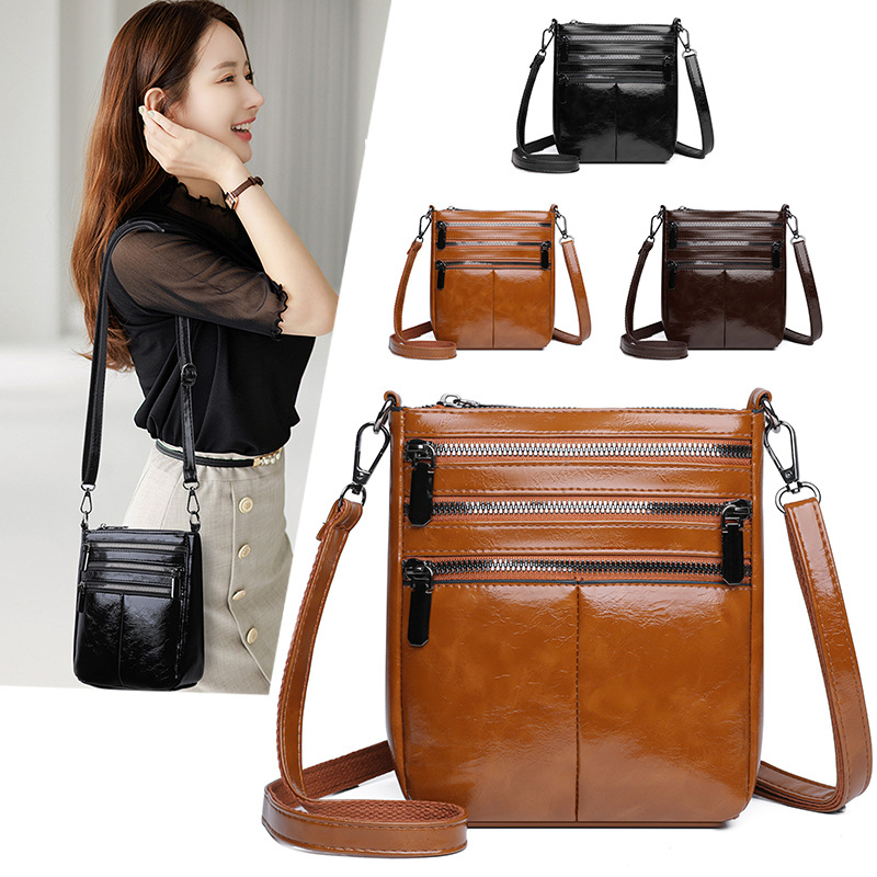Vintage mala ženska torbica, 2025 novi model, više džepova, ramenska ili crossbody torba, casual minimalistički stil