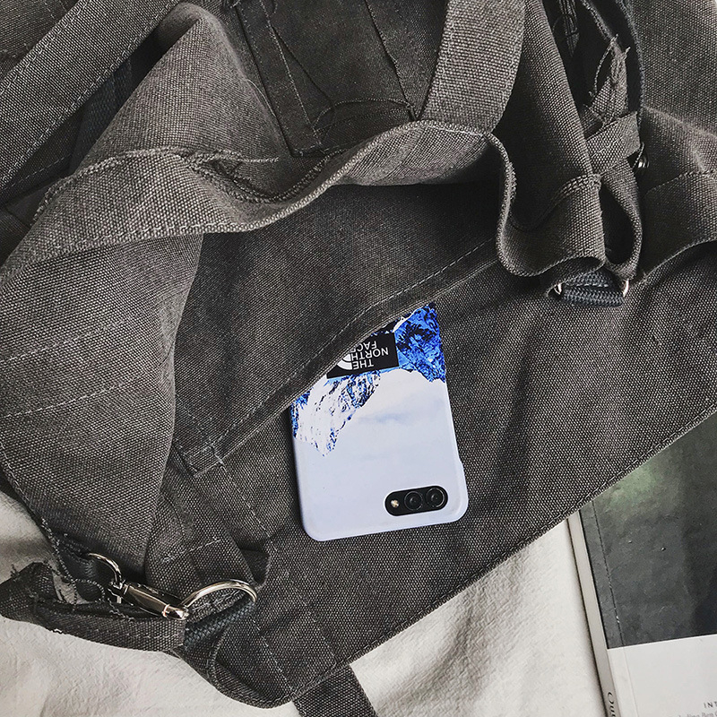 Crossbody torba s grubim rubovima, retro hip-hop stil, nepravilna platnena torba, unisex, velika kapaciteta