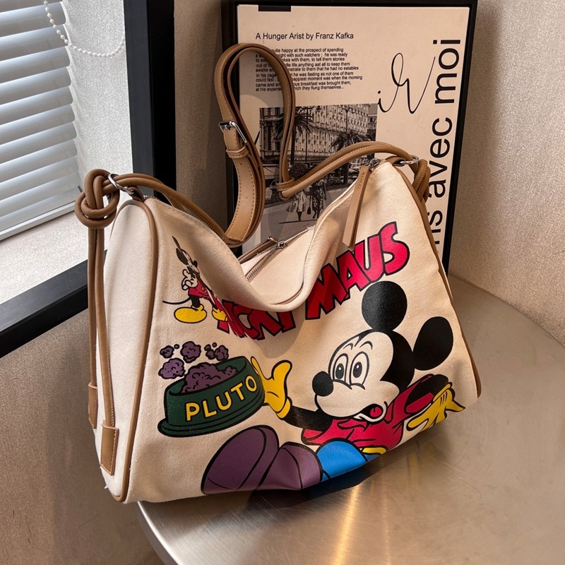 Ženska platnena torba velikog kapaciteta, 2024 nova moda crossbody torba, japanskog stila za svakodnevnu uporabu, torba za mamu i bebu